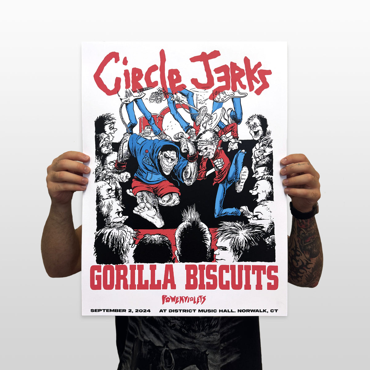 Circle Jerks / Gorilla Biscuits Signed Show Poster