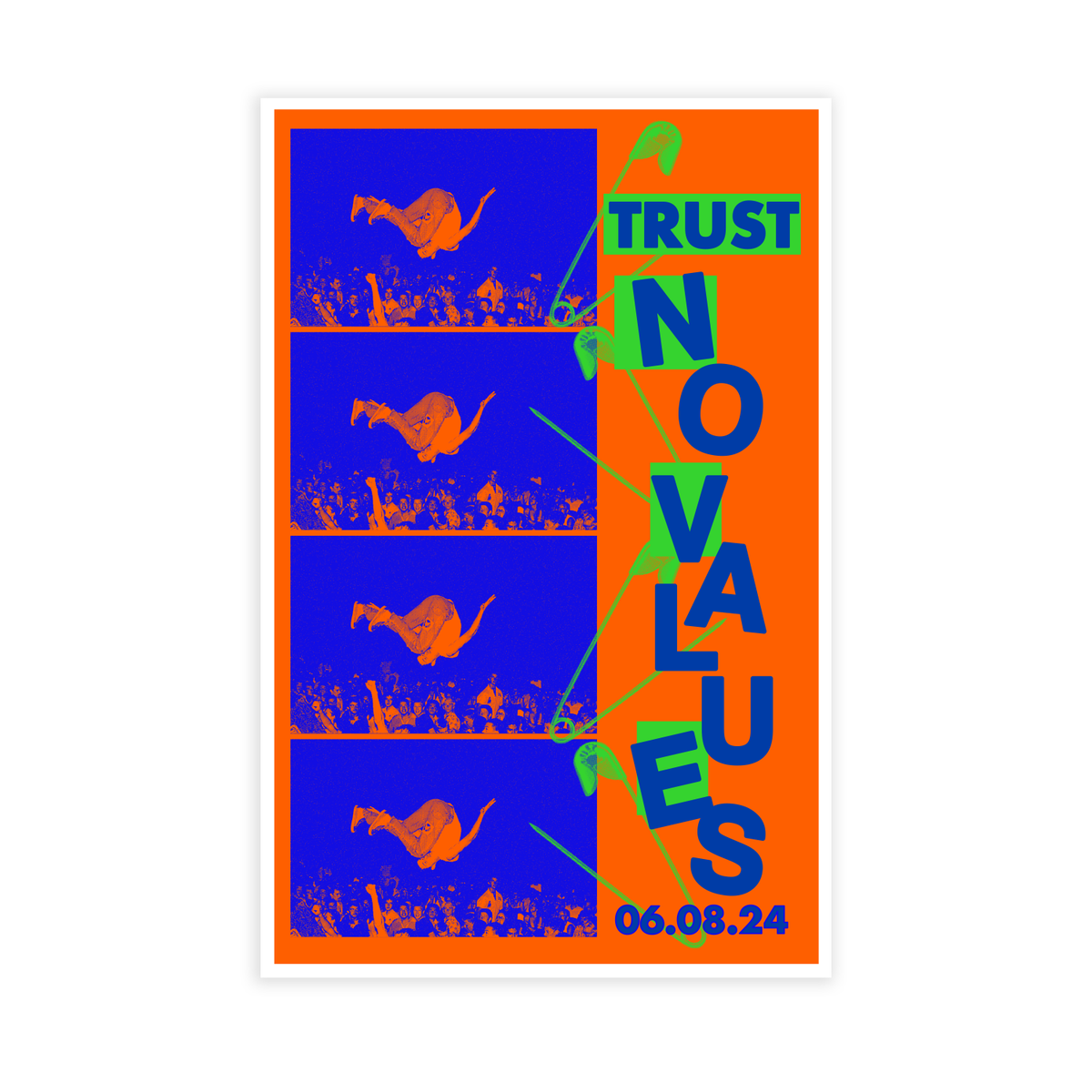 Trust Records No Values Silkscreened Poster