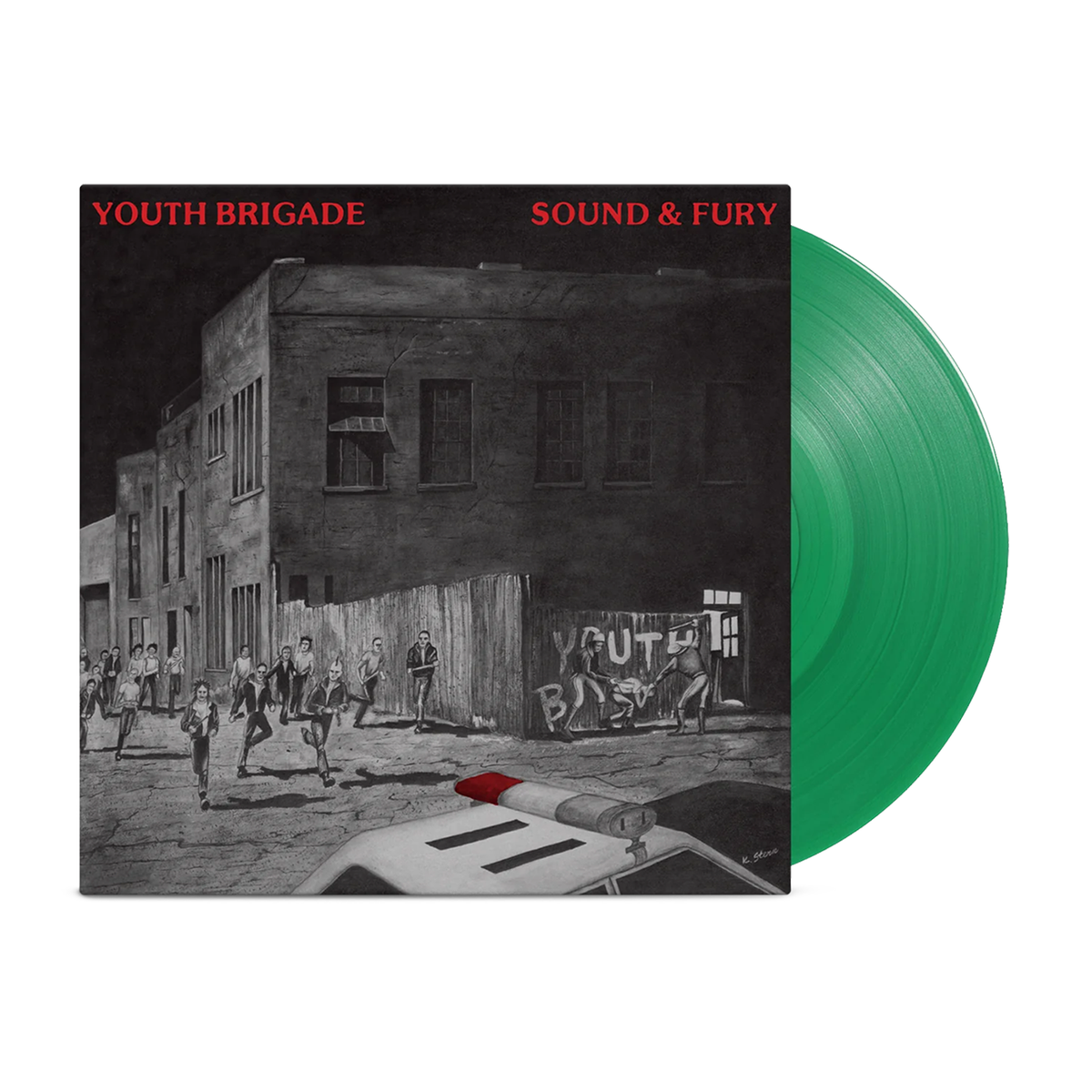 Youth Brigade Sound &amp; Fury Green Vinyl