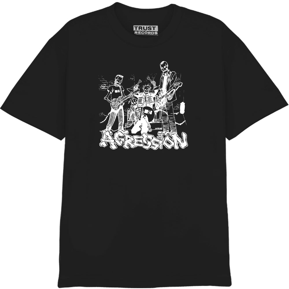 Agression Skeleton Band T-Shirt