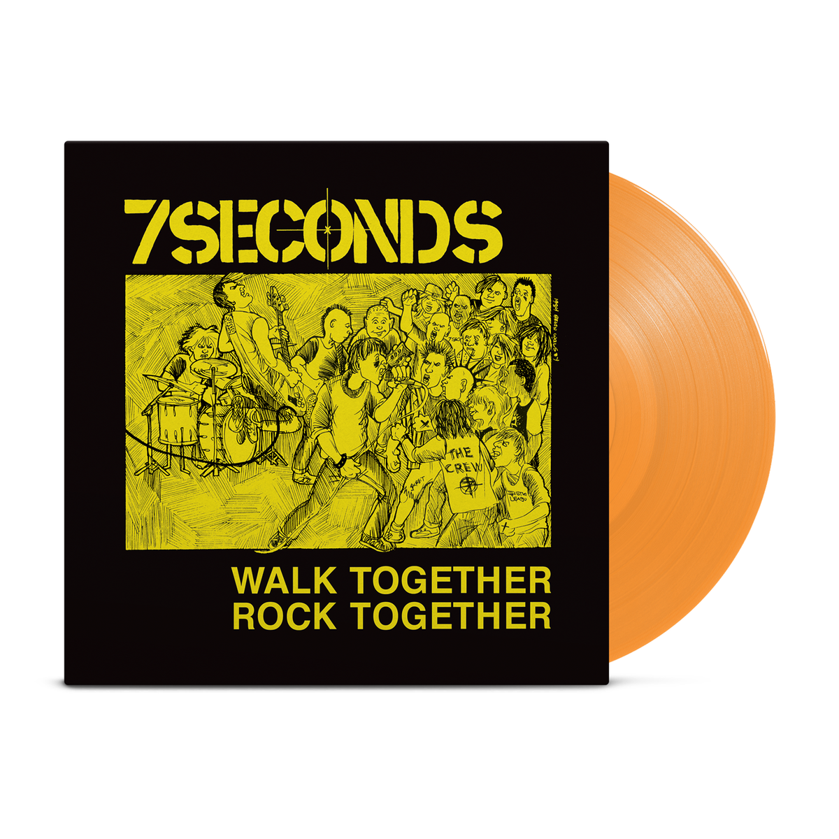 7 Seconds Walk Together Rock Together Orange Vinyl LP