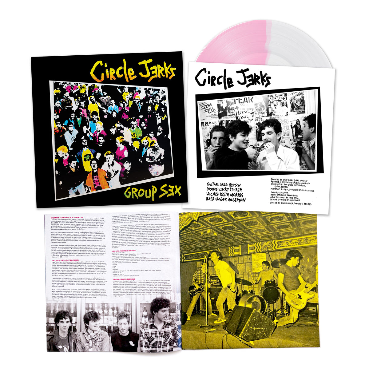 Group Sex Pink &amp; White Vinyl LP