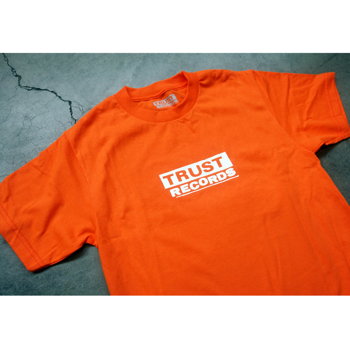Trust Records Logo Orange T-Shirt