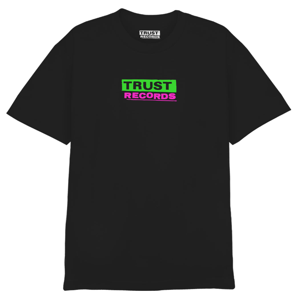 Trust Records Two-Color Logo Black T-Shirt